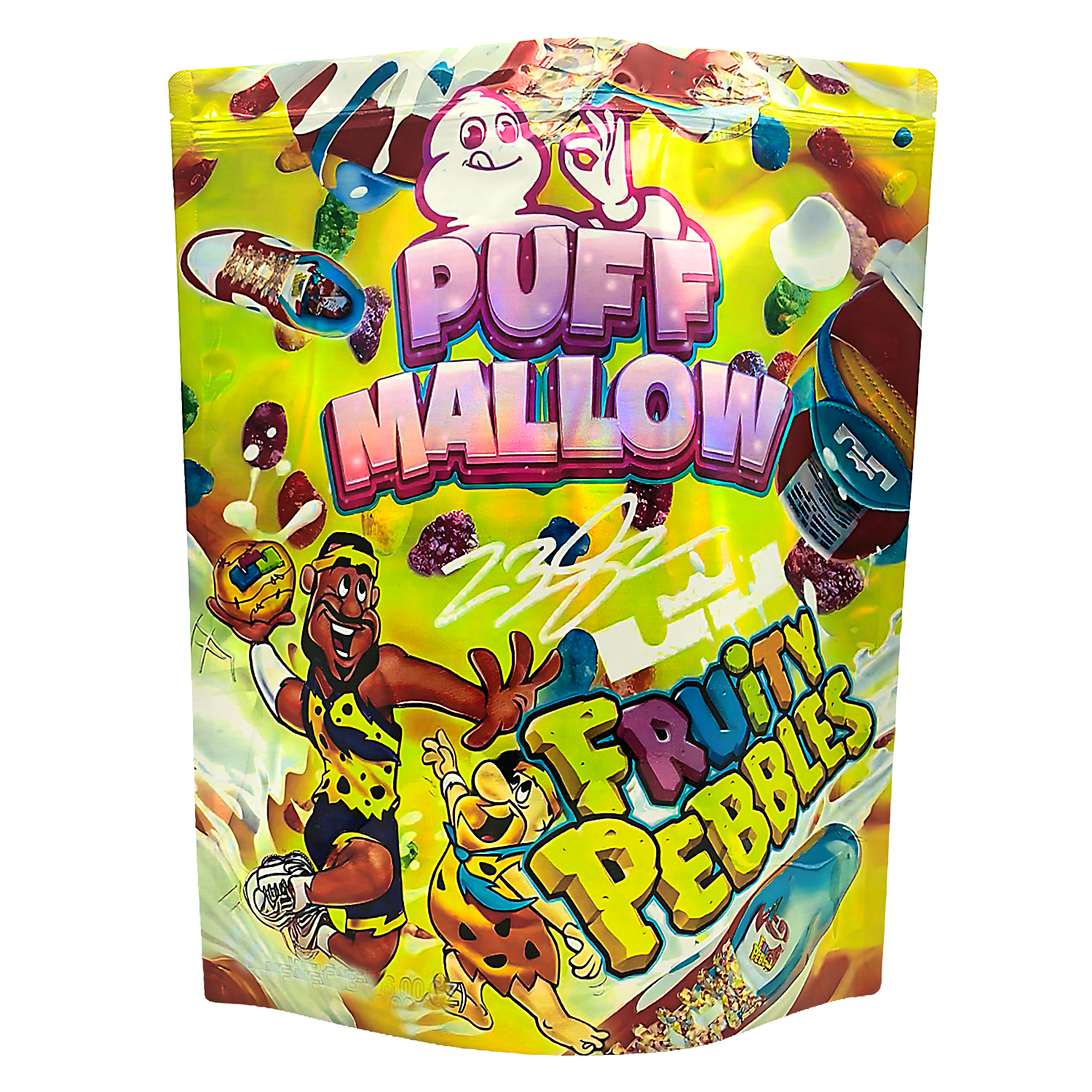 25 Pack – 1lb Exotic Mylar Bags – Puff Mallow – Fruity Pebbles – 1LB-008