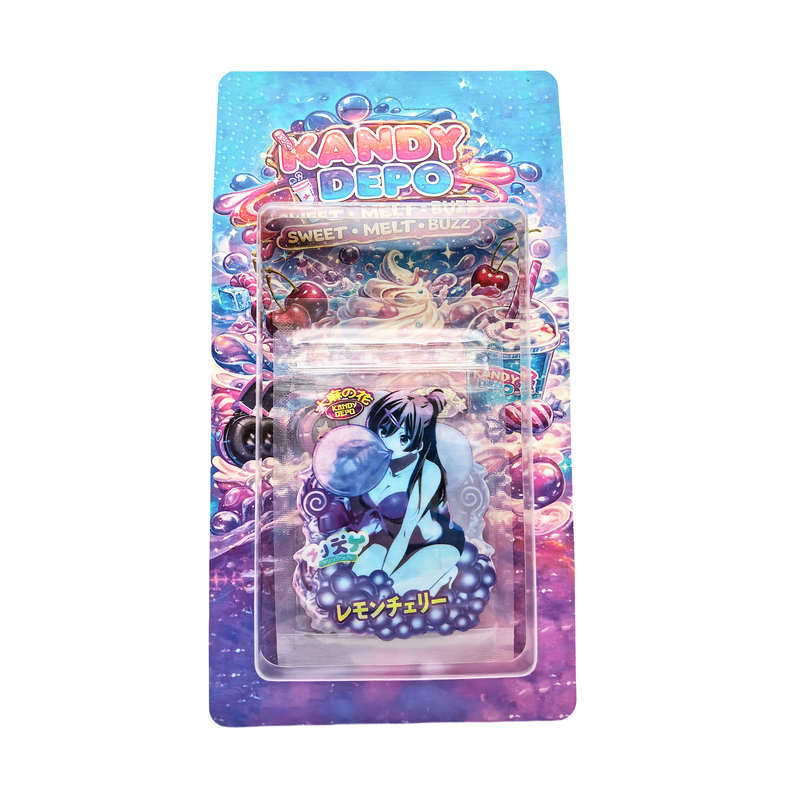 12 Pack – 3.5g Blister Pack Carded Storage – Kandy Depo – Sweet Pop Dream – BLISTER-006
